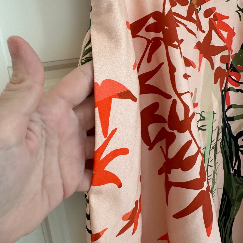 Marianna Deri Floral Tiger Print Skirt - Pink and Orange - Picture 8 of 11